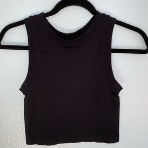 black crop top